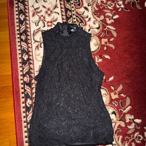 Express Black Lace Sleeveless Top